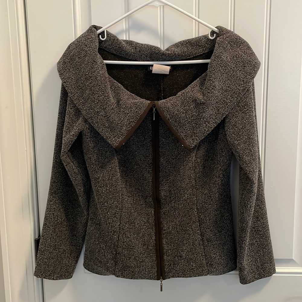 Frank Lyman Design Brown Coat (Size 8)